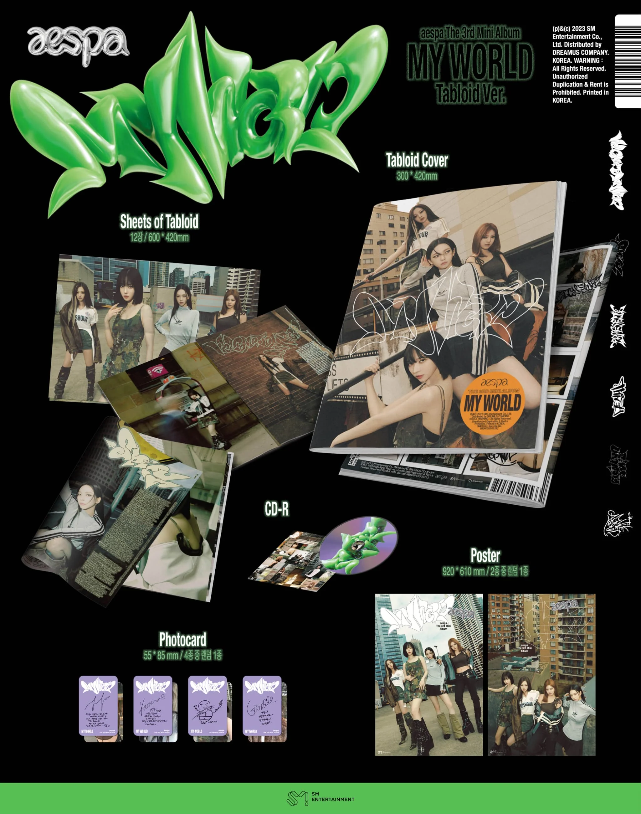 Armageddon (Japan Exclusive Ver.)+Drama (Japan Exclusive ver.)+MY WORLD (Tabloid Ver.)