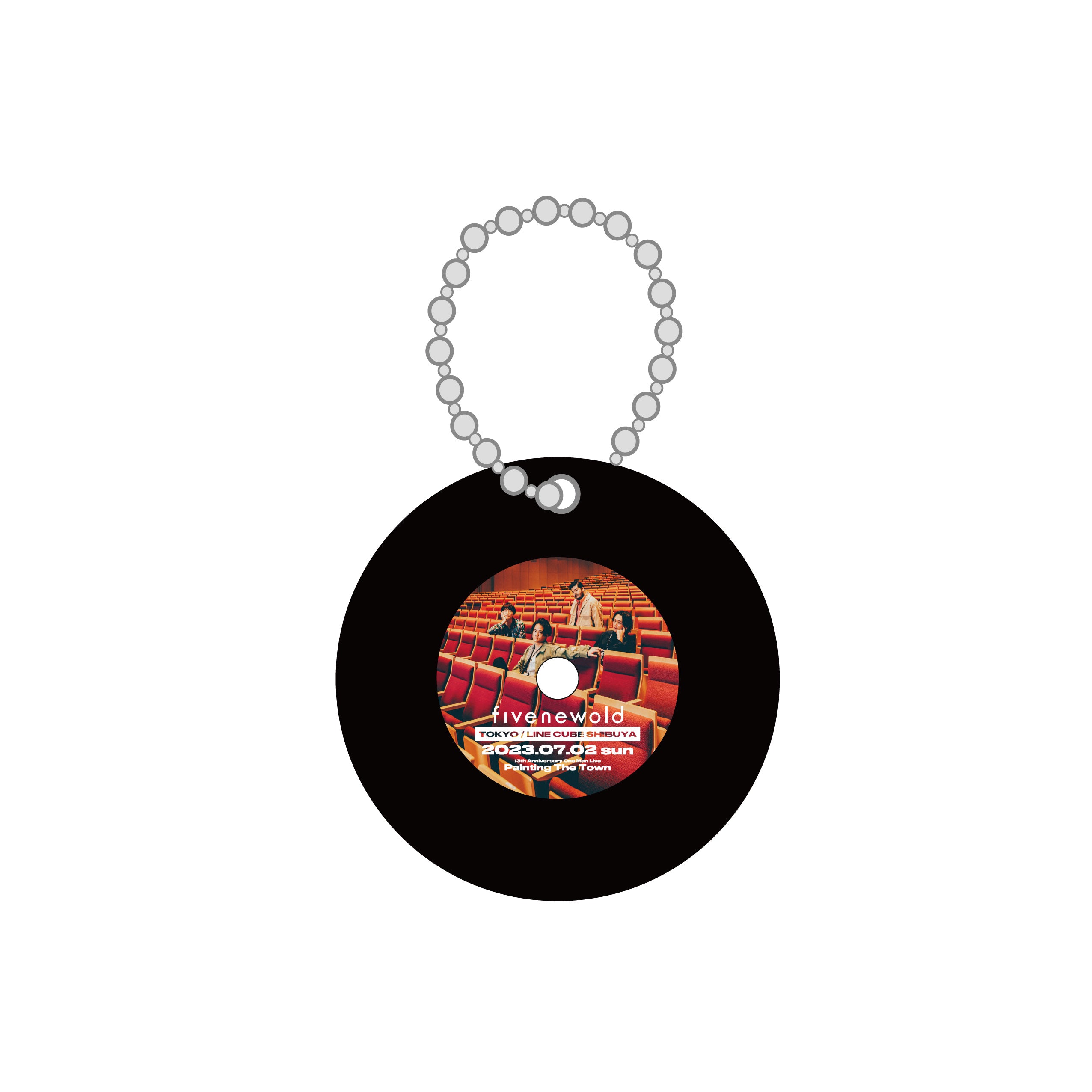"Painting The Town" Vinyl KeyHolder