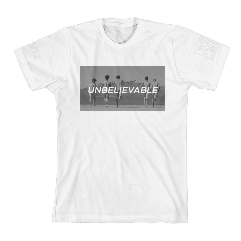 アンビリーバブル・ユニセックスTシャツ(白)