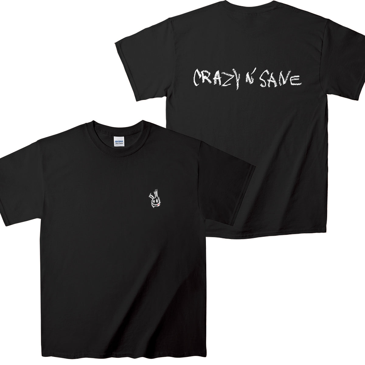 black small crayon logo Tシャツ(黒)