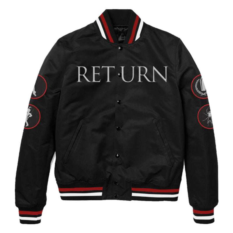 リターン サテン ジャケット