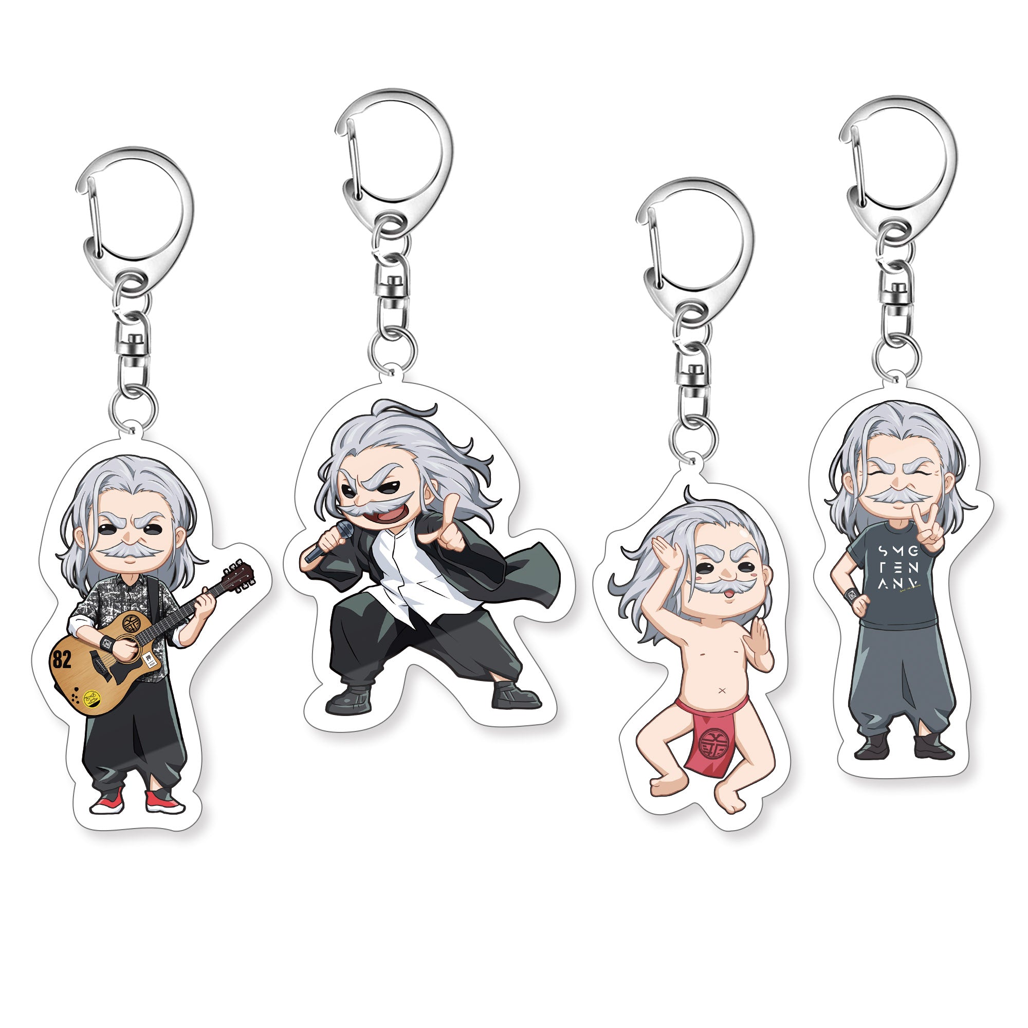 トレーディングアクリルキーホルダー4種