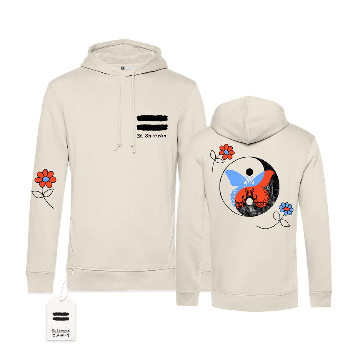 Ying Yang Butterfly Sand Hoodie
