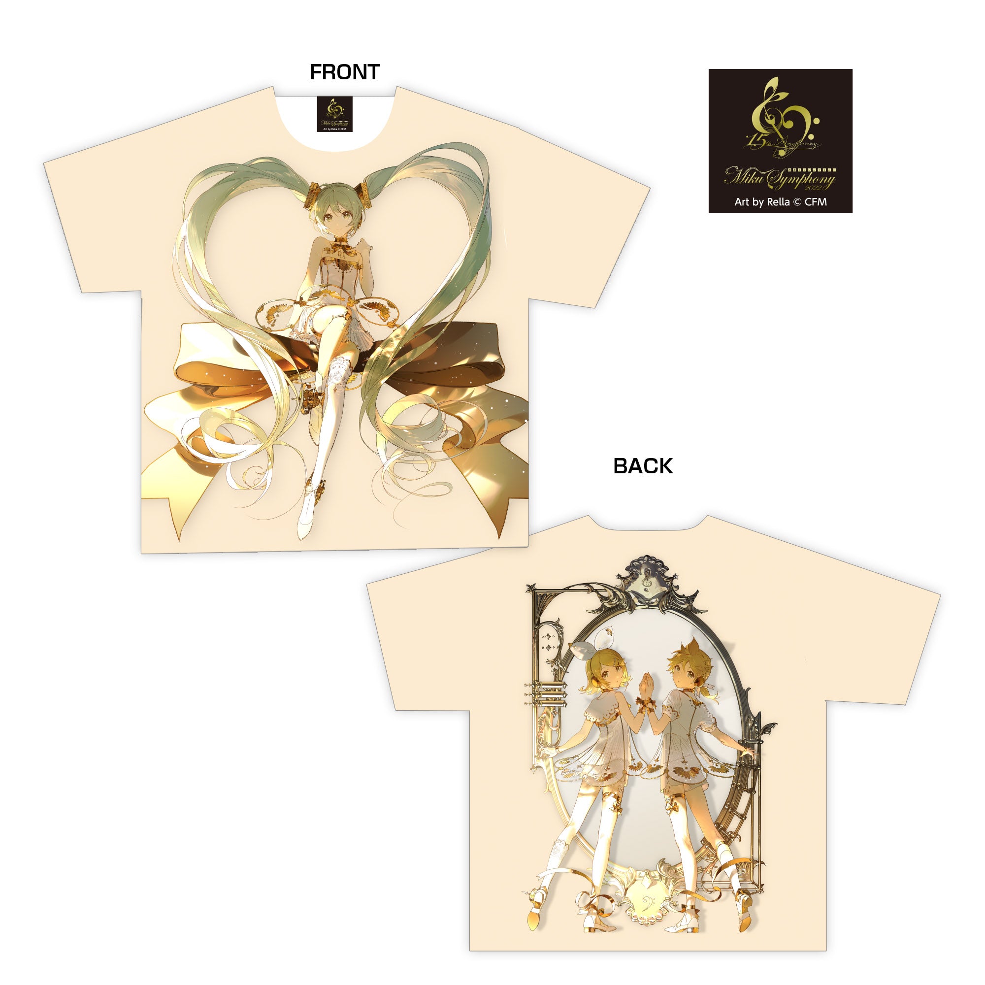 初音ミクシンフォニー2022 フルグラフィックTシャツ(フリーサイズ)