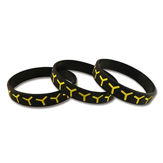 YYYラバーバンド 【ブラック×イエロー】 BLACK