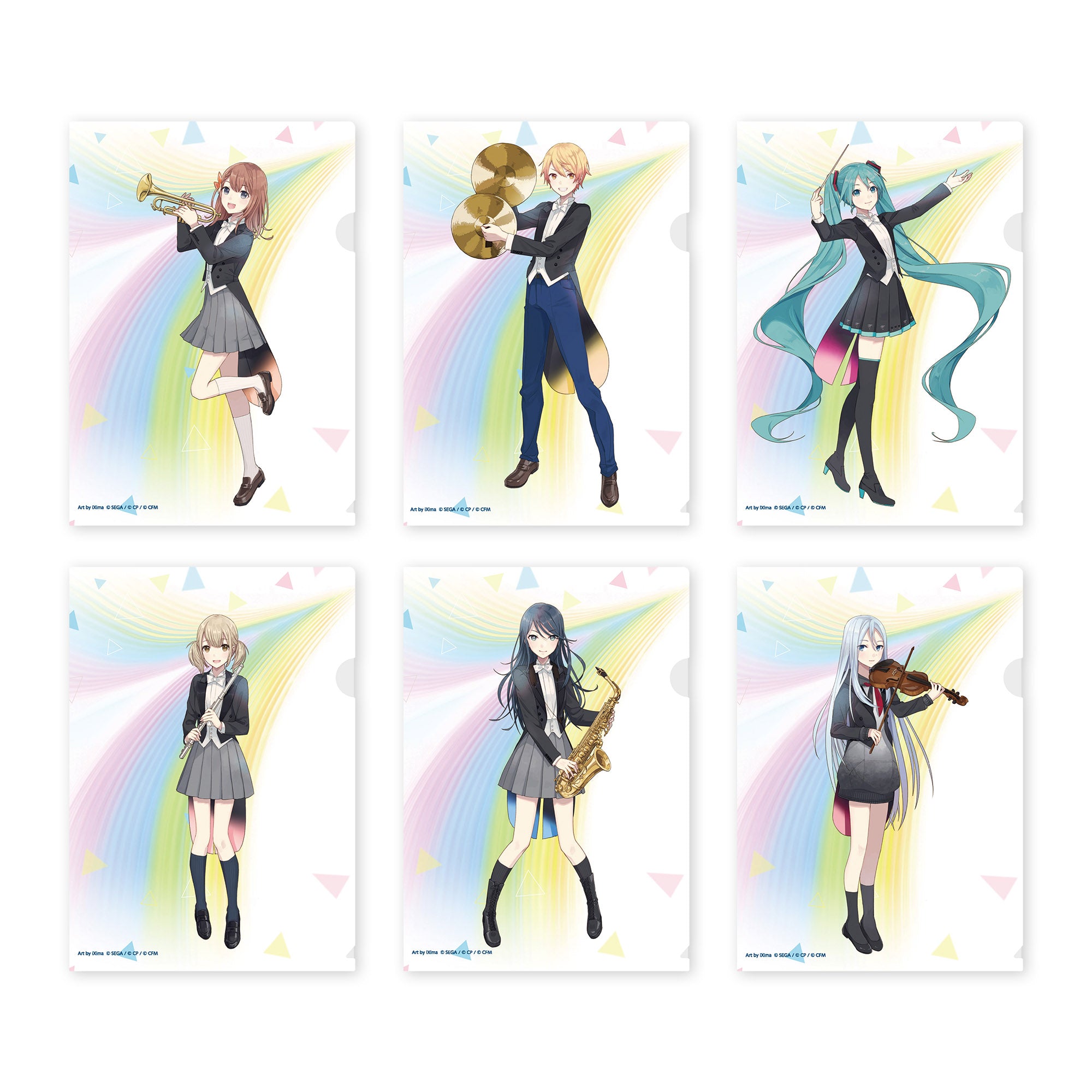 クリアファイル6枚セット