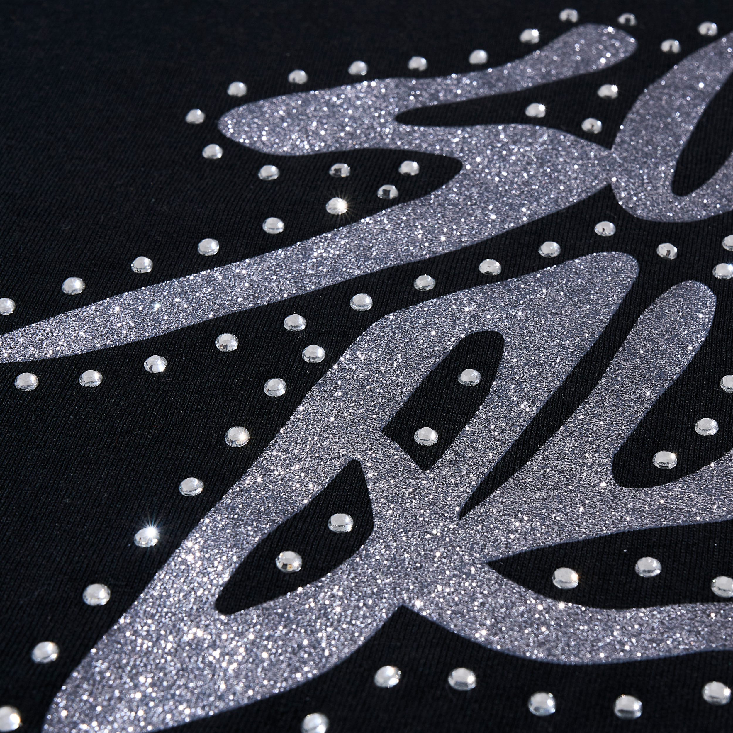 Glitter T-SHIRT Black