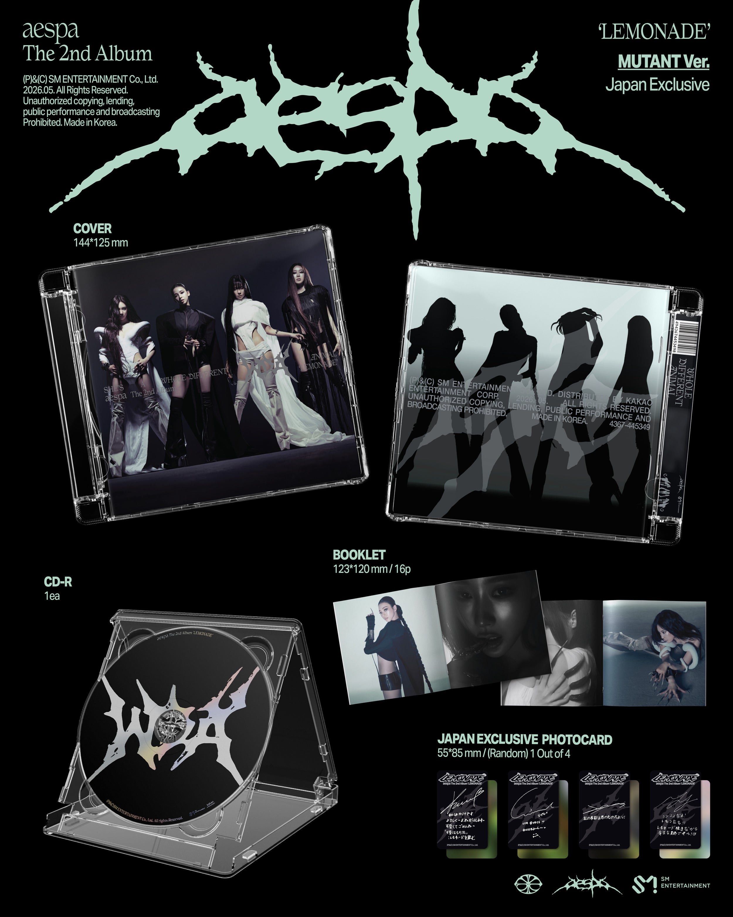 The 2nd Album 'LEMONADE' (MUTANT Ver. Japan Exclusive)