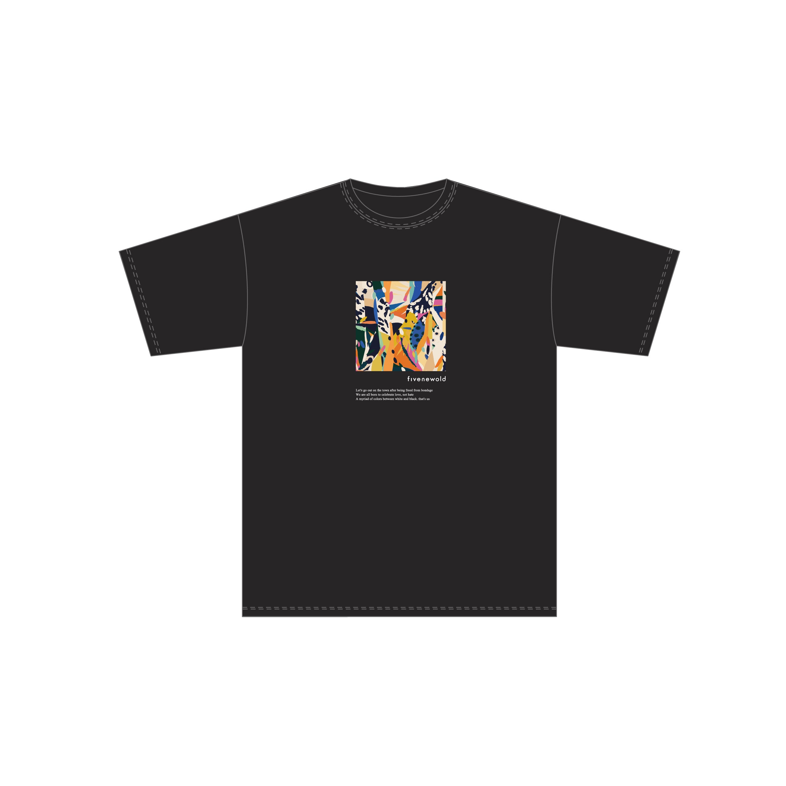 "Painting The Town" T-shirts[Black]