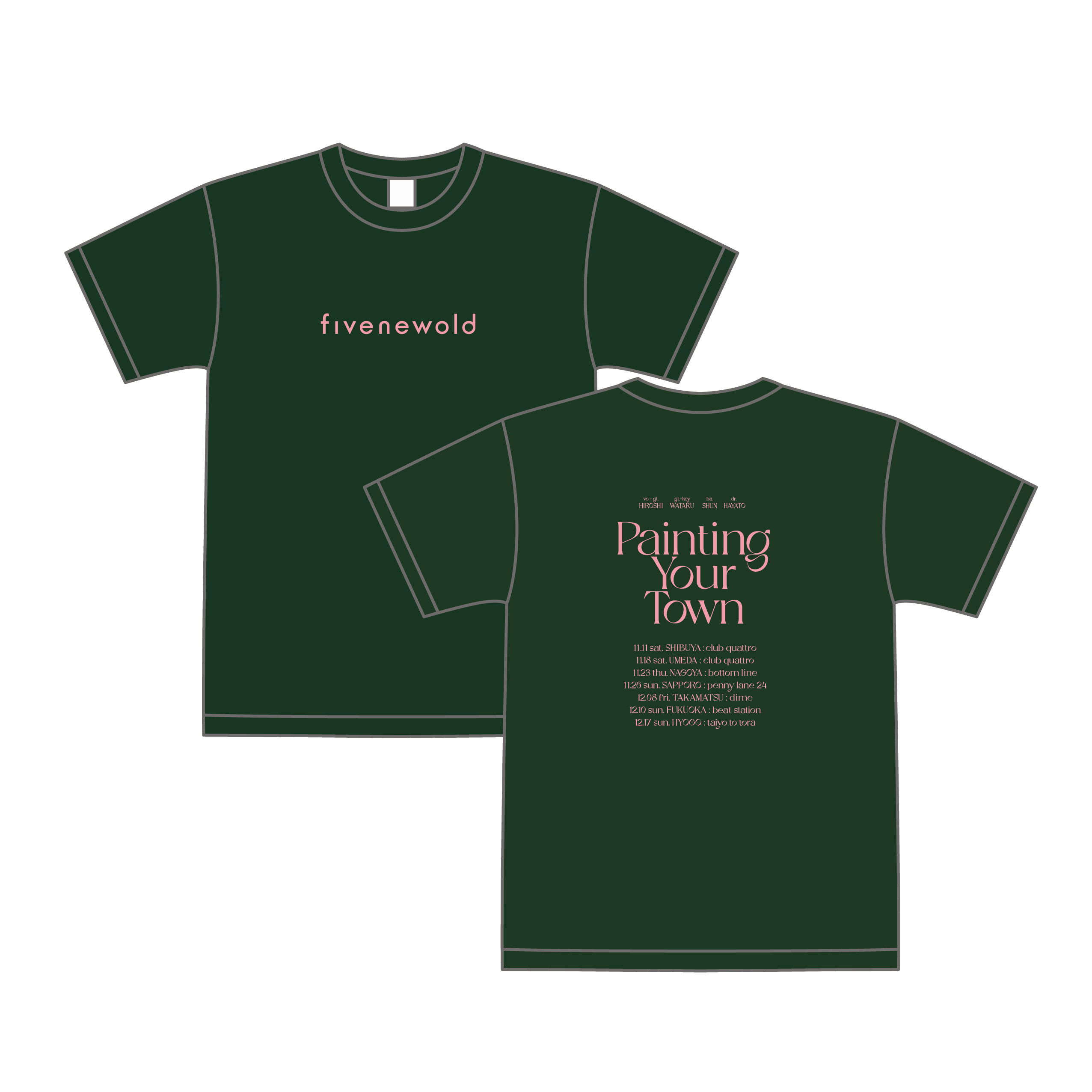 "PYT TOUR" T-shirts[Green]
