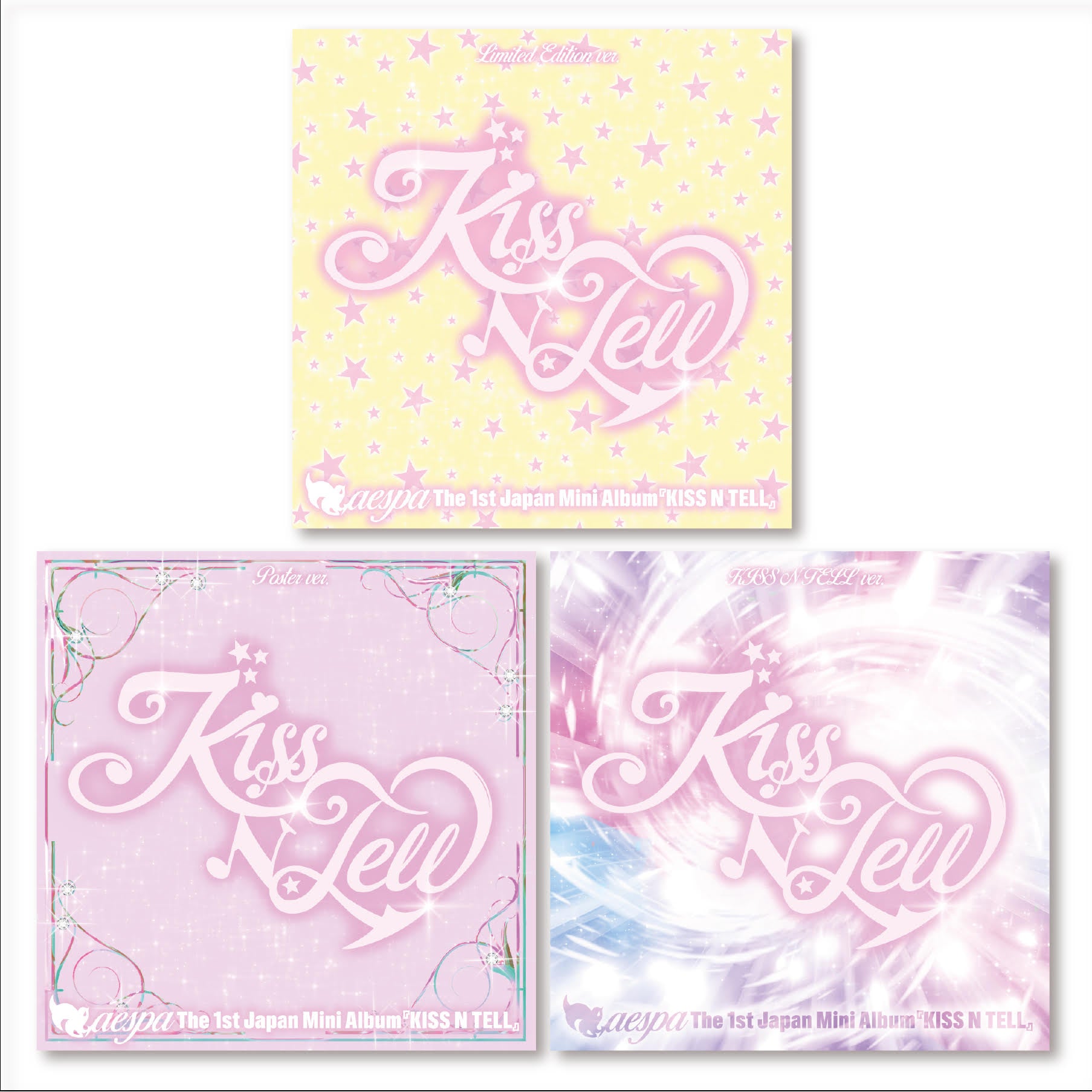 ＜3形態同時セット＞KISS N TELL【Limited Edition Ver./Poster Ver./KISS N TELL Ver.】