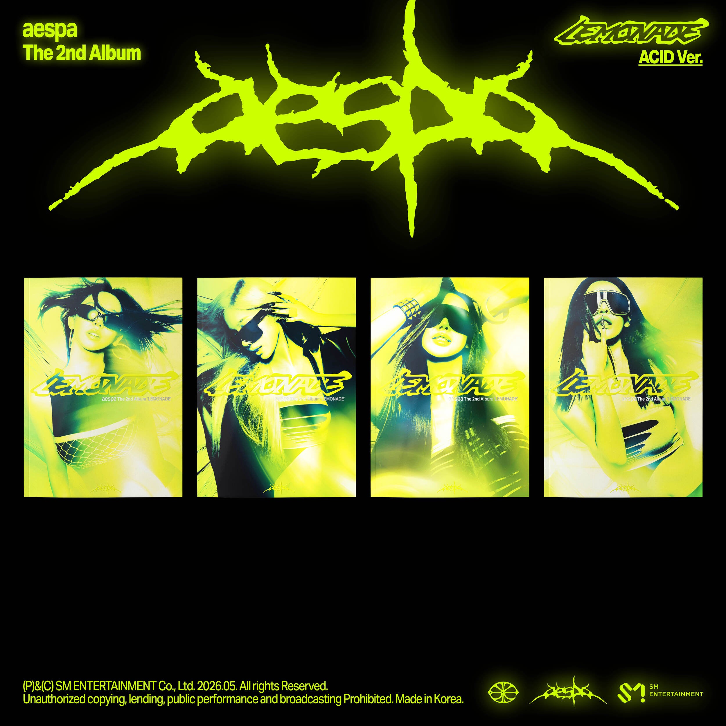《4種セット》The 2nd Album 'LEMONADE' (ACID Ver.)