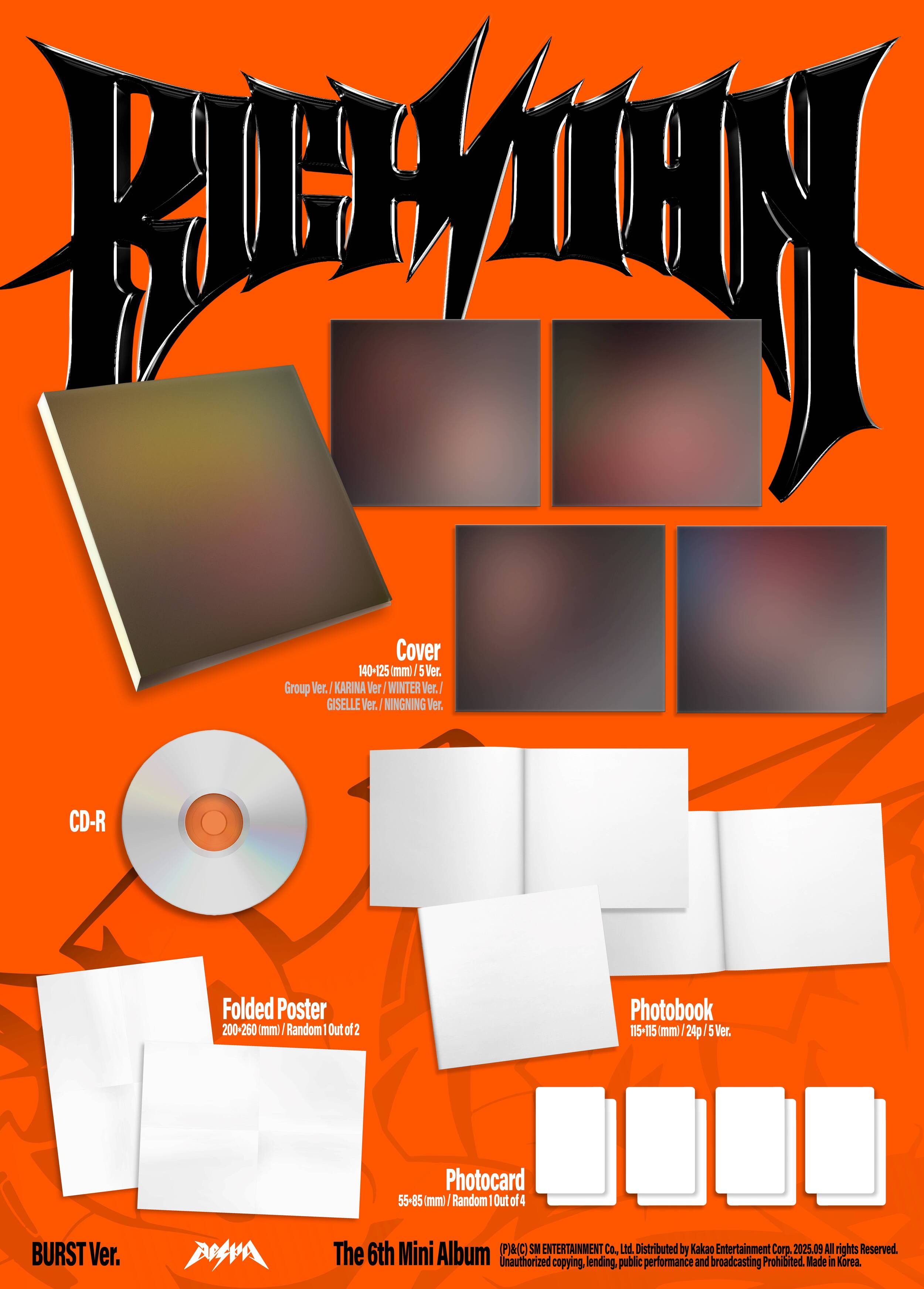《5種セット》The 6th Mini Album ‘Rich Man’ (BURST Ver.)　