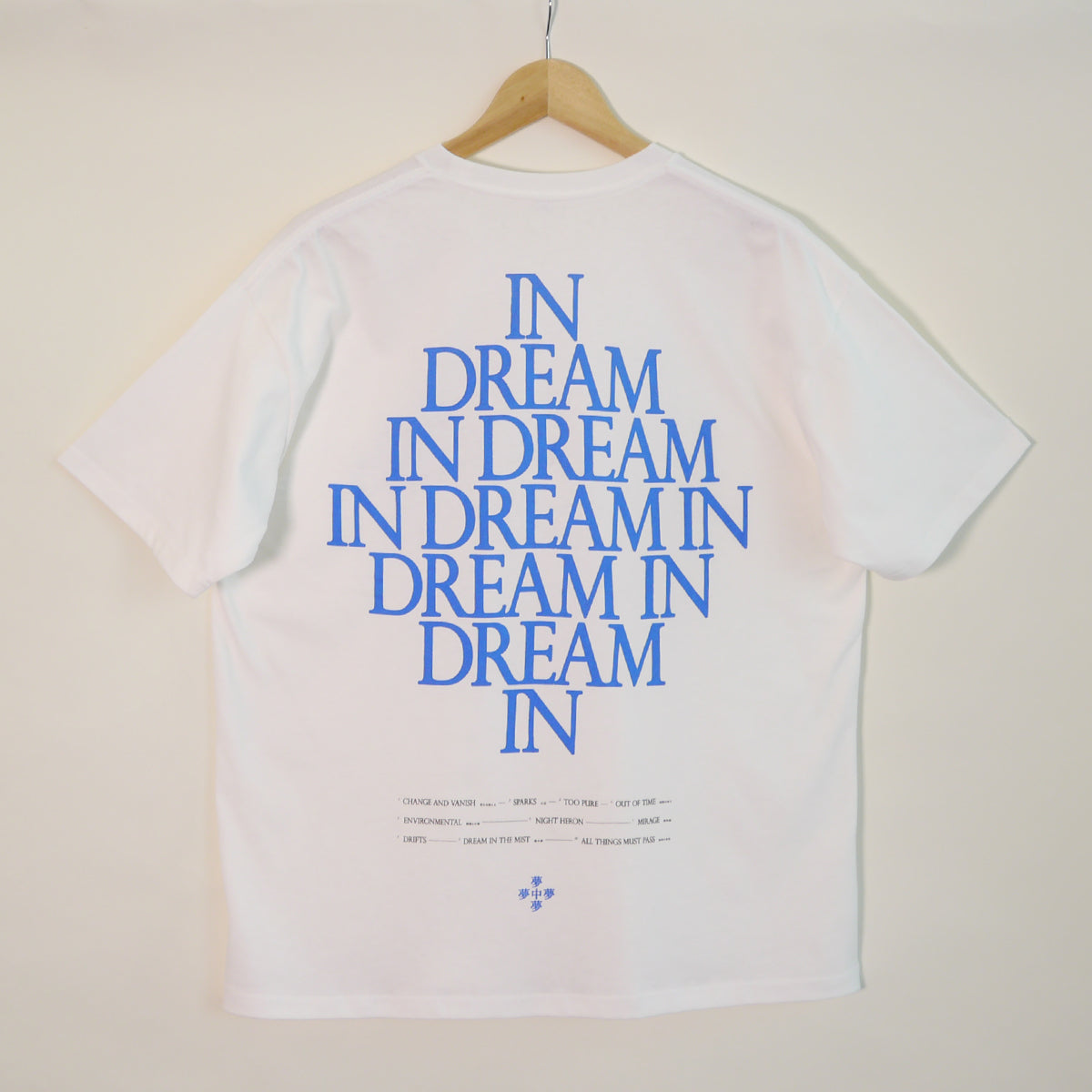 夢中夢 TOUR T-SHIRT (ecru×blue) – ワーナーミュージック・ストア