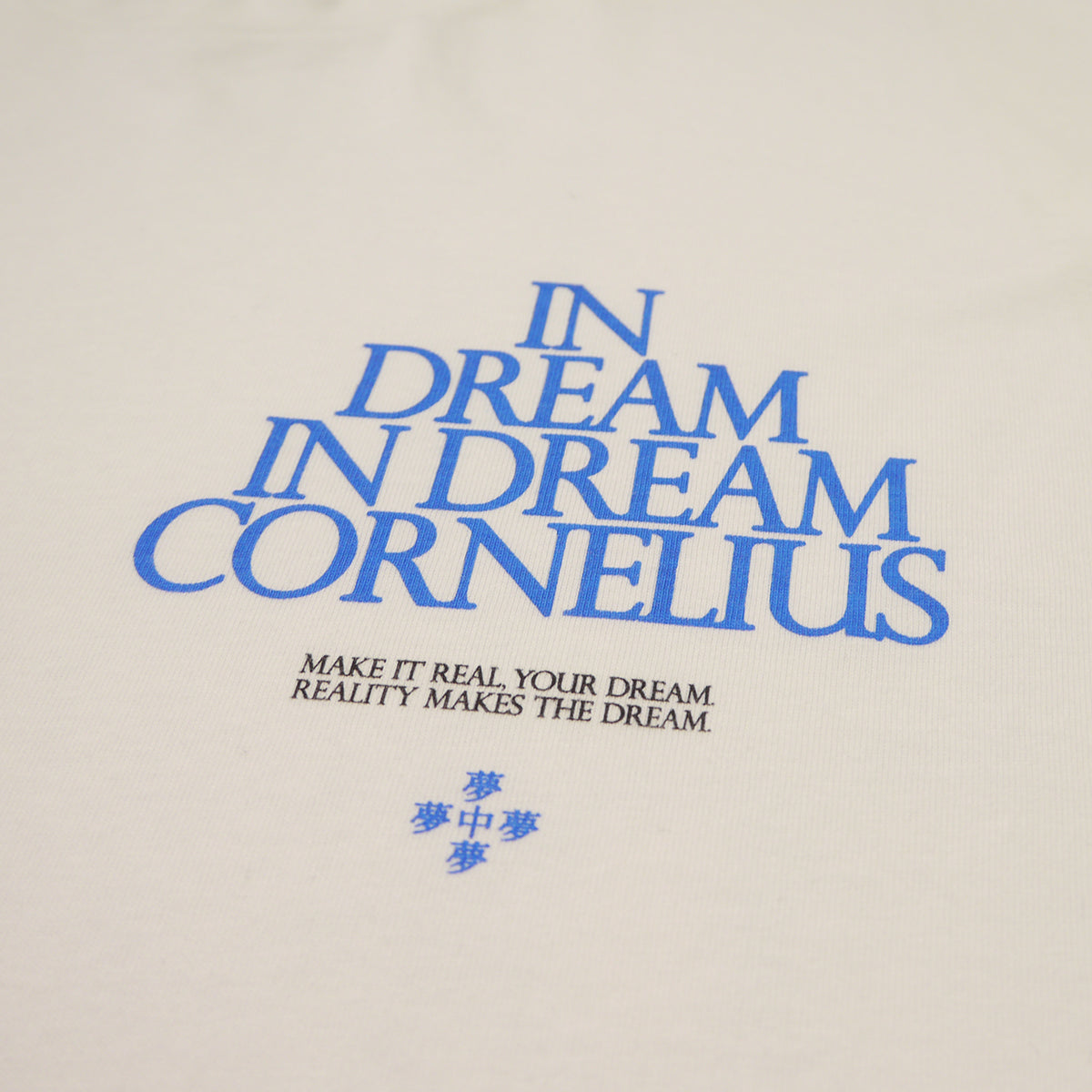 夢中夢 TOUR T-SHIRT (ecru×blue) – ワーナーミュージック・ストア