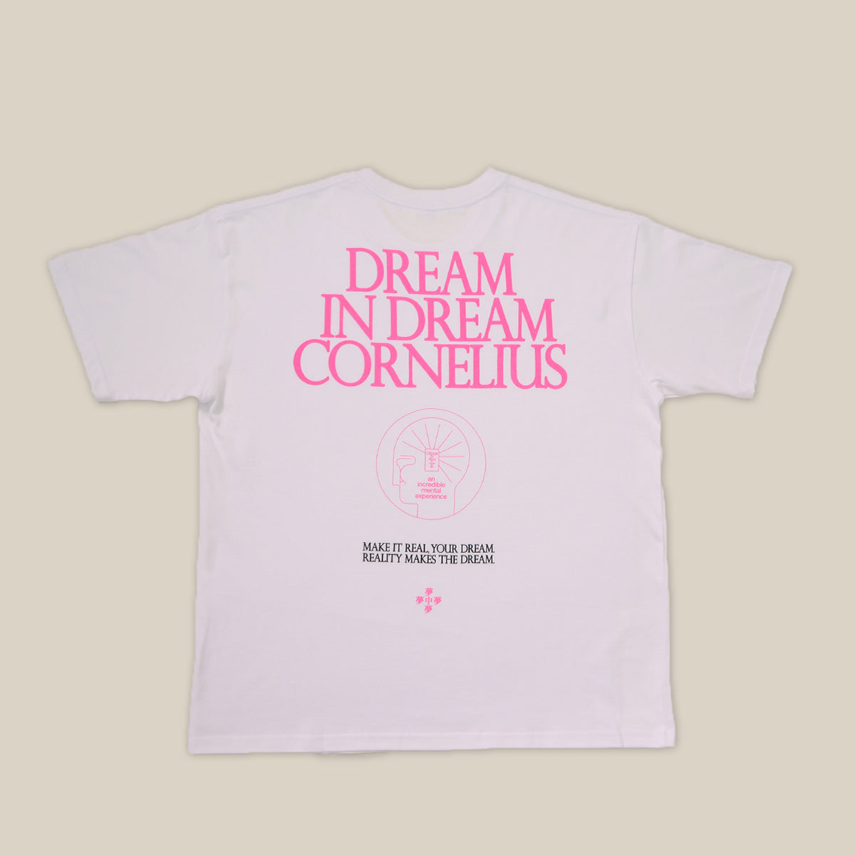 夢中夢 TOUR T-SHIRT (white×pink) – ワーナーミュージック・ストア