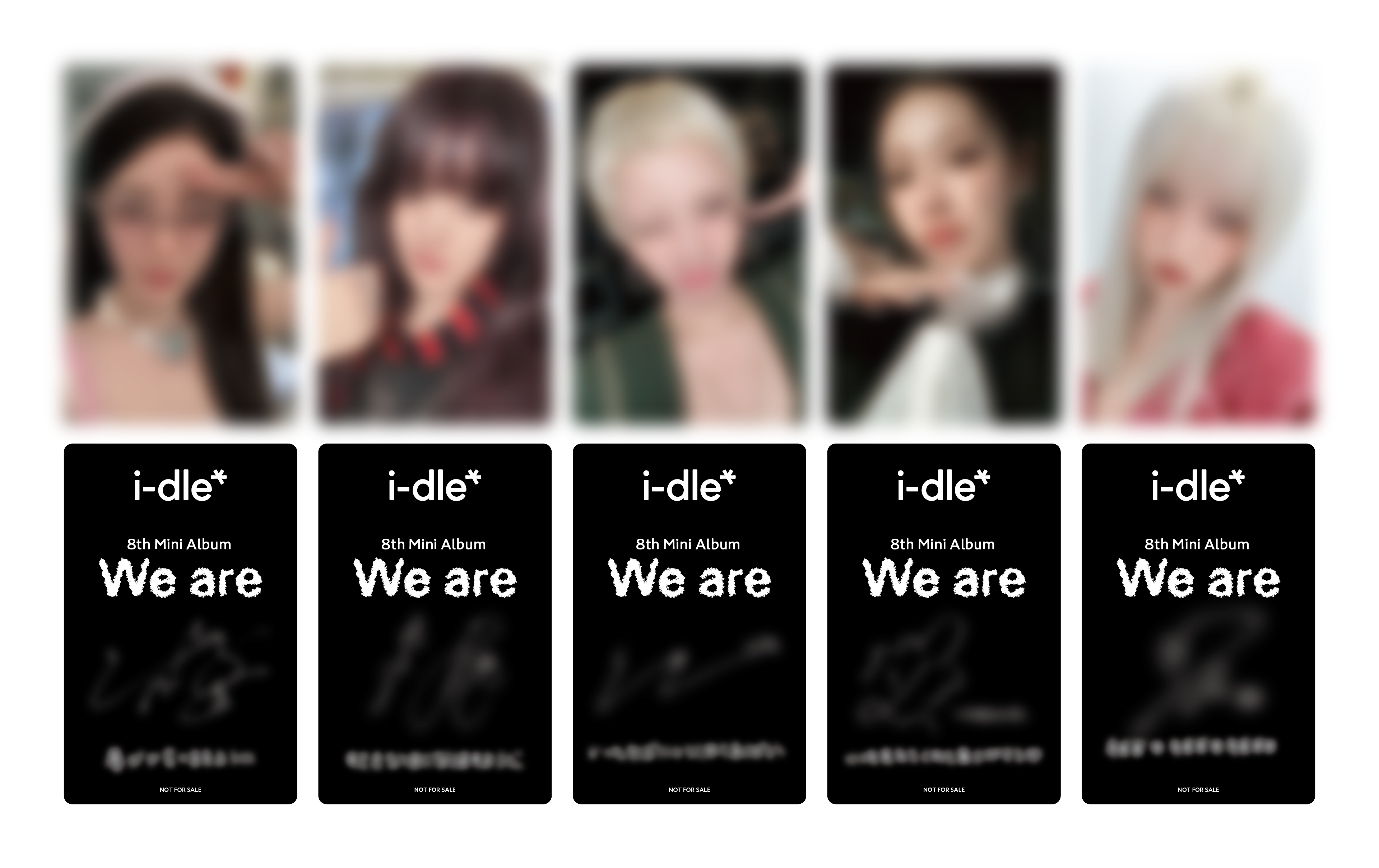全員サイン入り i-dle 8th アルバム WE ARE 封入トレカコンプ 全員サイン入り i-dle 8th アルバム WE ARE 封入トレカコンプ We