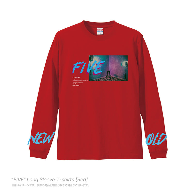 FIVE-Long Sleeve Shirts[Red]