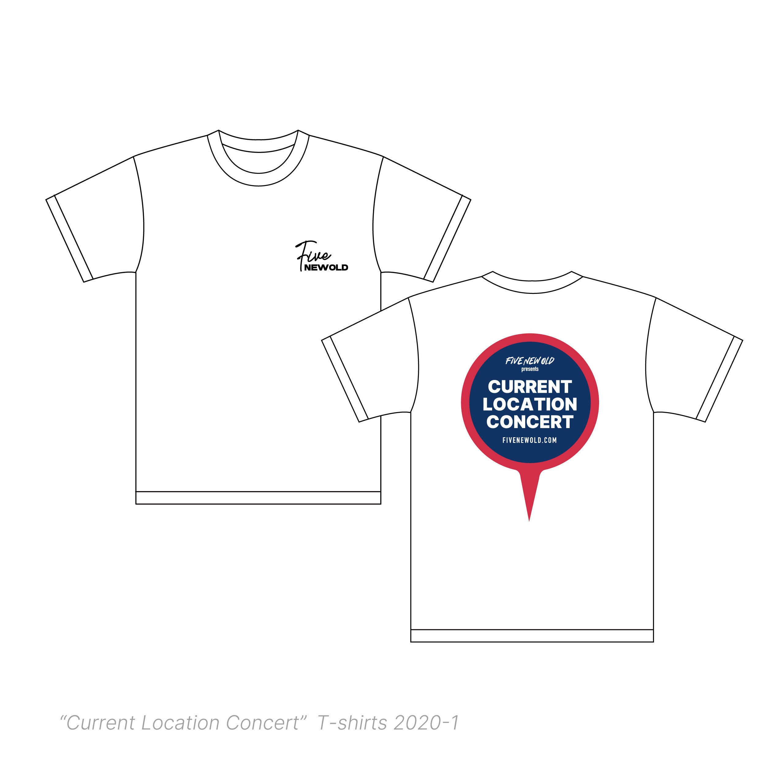 "Current Location Concert" T-shirts 2020-1