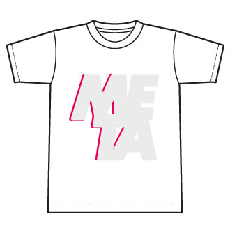 META logo T-Shirts WHITE(designed by Masakazu Kitayama) 