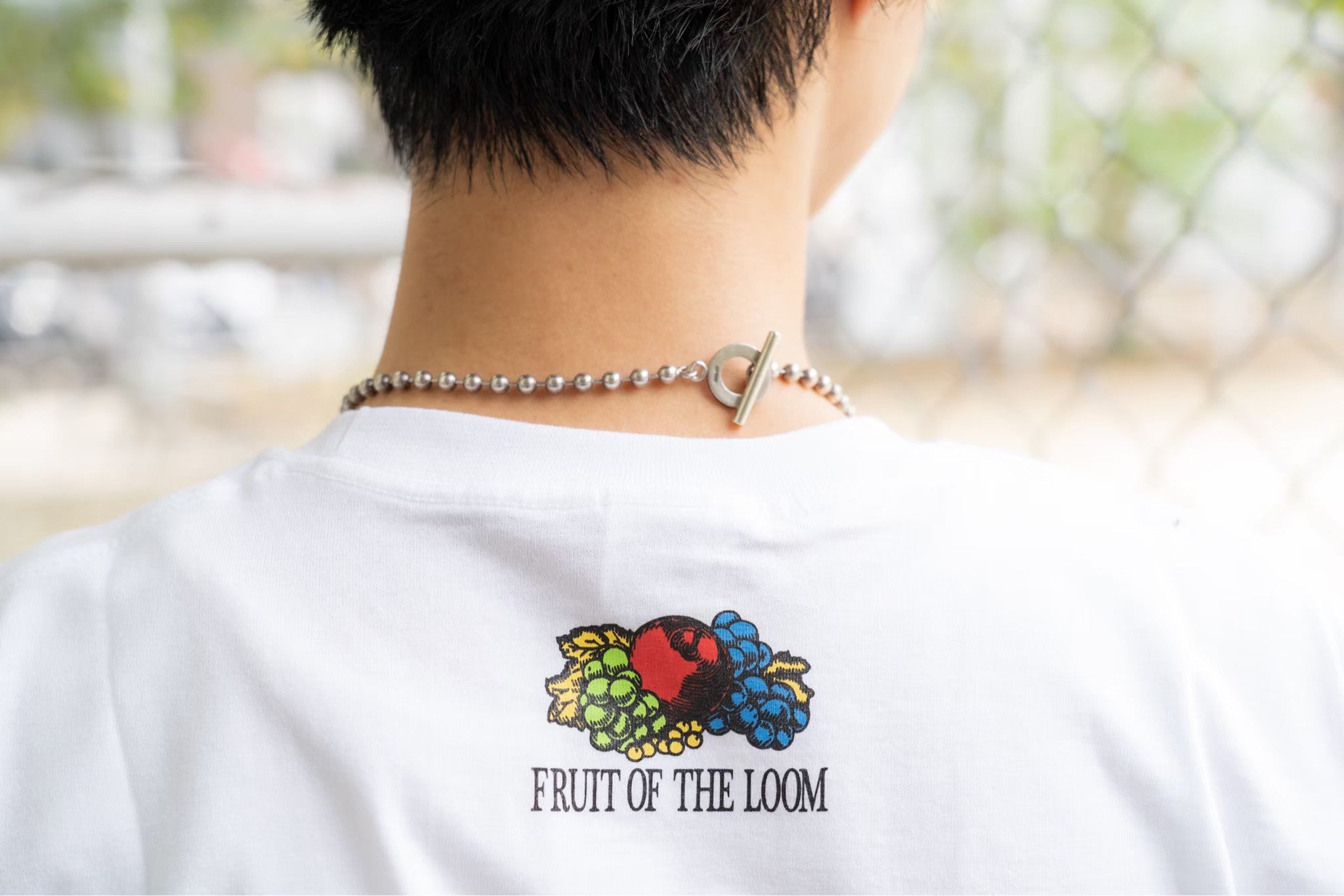 FIVE NEW OLD x FRUIT OF THE LOOM Special Collaboration T-shirts[White]